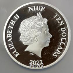 2022 DC Comics Le Batman Pièce en Argent 3 Oz. 999 Pf70 Ultra Cameo