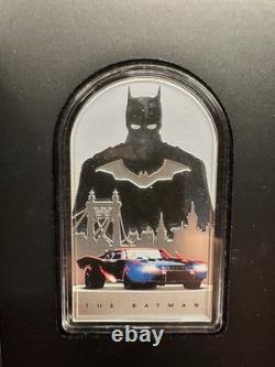 2022 DC The Batman 1 Oz Pièce en Argent Monnaie de Nouvelle-Zélande #1752/2022