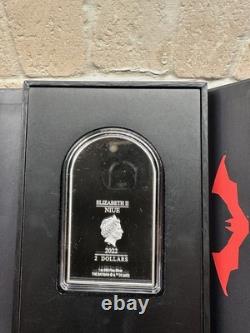 2022 DC The Batman 1 Oz Pièce en Argent Monnaie de Nouvelle-Zélande #1752/2022