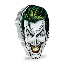 2022- Faces De Gotham- Joker- 1 Oz Pièce D'argent- Tirage De 5000