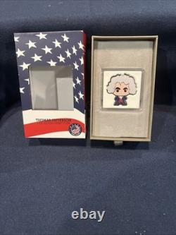 2022 Monnaie de Nouvelle-Zélande THOMAS JEFFERSON pièce en argent proof Chibi de 1 oz en forme de personnage