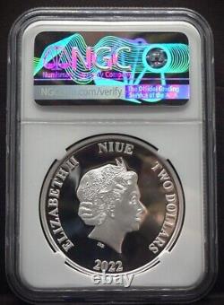 2022 NIUE 2 $ 1 oz DC Comics Flash Premières Éditions NGC PF70 UC