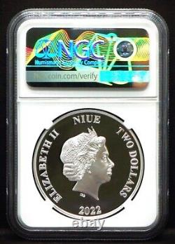 2022 NIUE 2 $ 1 oz Star Wars Le Mandalorien Classic Bo-Katan Kryze NGC PF70 UC