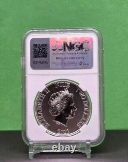 2022 Niue 1 Oz 2 $ DC Comics Ligue des Justiciers Green Lantern Pièce d'argent Ngc Ms67