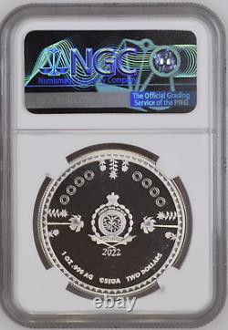 2022 Niue 1 Oz 2 $ Sonic The Hedgehog Ngc Pr68 Fr Erreur. Pièce en argent 999.