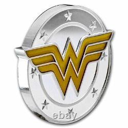 2022 Niue 1 Oz Argent Pièce $2 DC Heroes Wonder Womant Logo Sku#257767