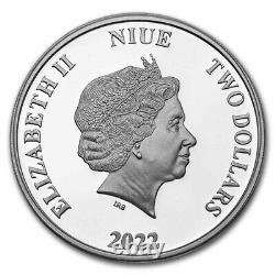 2022 Niue 1 Oz Silver Coin $2 DC Classics Supermant Sku#249792