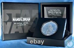 2022 Niue 2 $ 1 oz Argent Le Mandalorien Bo-Katan Kryze Cameo Pièce de preuve