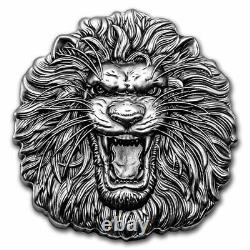 2022 Niue 2 Oz Argent 5 $ Fierce Nature Lion Sku#255857