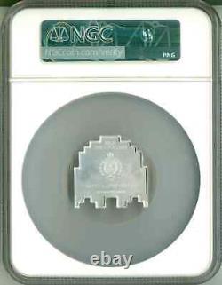 2022 Niue 2 $ Pac-Man Ghost NGC MS65.999 Pièce de jeu vidéo en argent Nouvelle-Zélande