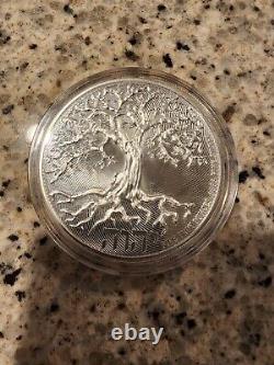 2022 Niue Arbre de Vie 5oz Pièce en Argent Haute Relief BU (Tirage Limité 1 000)