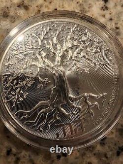 2022 Niue Arbre de Vie 5oz Pièce en Argent Haute Relief BU (Tirage Limité 1 000)