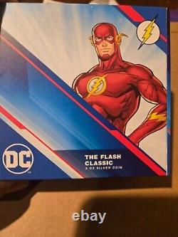 2022 Niue DC Comics Classiques Super-héros FLASH Pièce en argent 3 oz HR Proof OGP