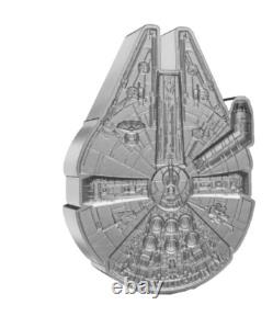 2022 Niue Star Wars Faucon Millenium pièce en argent de 3 oz