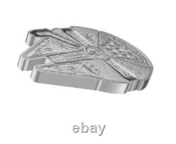 2022 Niue Star Wars Faucon Millenium pièce en argent de 3 oz