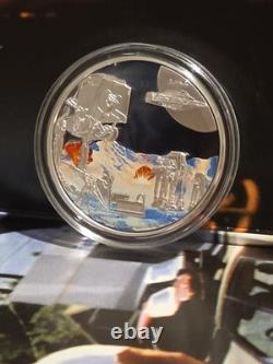 2022 Niue Star Wars Hoth 3 oz Argent Proof Faible Tirage New Zealand Mint