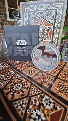 2022 Niue Star Wars Hoth 3 oz Argent Proof Faible Tirage New Zealand Mint