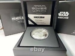 2022 Star Wars The Mandalorian Classic Grogu 1 Oz Silver Coin New Zealand Mint