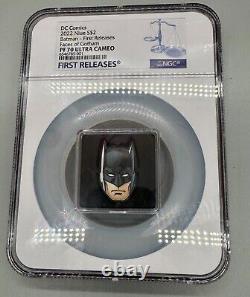 2022 Visages de Gotham Batman Pièce en Argent de 1 Oz NGC PF70 UCAM First Releases