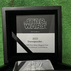 2023 1 Oz Star Wars Snow Speeder. Monnaie de Nouvelle-Zélande, une des seulement 3000 pièces.
