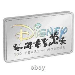 2023 2$ Niue 1oz Argent Disney 100 ans de merveille pièce colorée épreuve