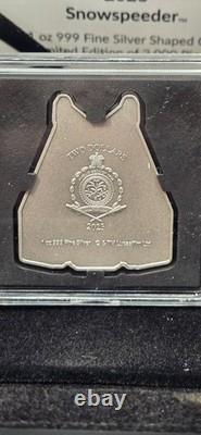 2023 2 $ Niue Star Wars Snowspeeder pièce en argent de 1 oz en emballage d'origine (OGP)