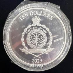 2023 3 Onces. 999 Argent Fin Monnaie de Nouvelle-Zélande Pièce Green Lantern DC & Boîte