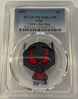 2023 Chibi Coin Marvel Ant-man Pcgs Pr70 Dcam (meilleure note possible!)