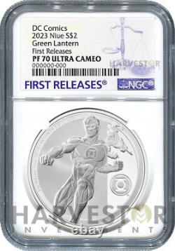 2023 DC Comics Green Lantern Classic 1 Oz Silver Coin Ngc Pf70 Première Version