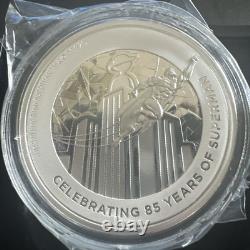 2023 DC Comics Superman 85e Anniversaire 3oz Pièce en Argent COA #195