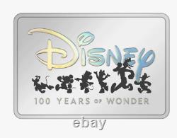 2023 Disney 100 Ans De Merveille Mickey Mouse & Friends 1 Oz Pièce D'argent / Bar