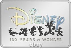 2023 Disney 100 Ans De Merveille Mickey Souris Et Amis 1oz Argent