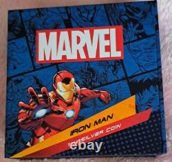 2023 Marvel Ironman Monnaie de la Nouvelle-Zélande 1oz Pièce en Argent Tirage 5,000