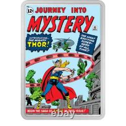 2023 Monnaie de Nouvelle-Zélande Marvel Voyage dans le Mystère #83 (Thor) Pièce en Argent de 2 oz