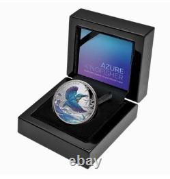 2023 Niue 1 $ Martin-pêcheur azuré 1 oz en argent 999 Proof, tirage limité à 1000 exemplaires