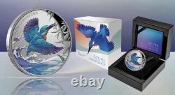 2023 Niue 1 $ Martin-pêcheur azuré 1 oz en argent 999 Proof, tirage limité à 1000 exemplaires
