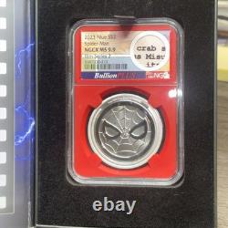 2023 Niue 1 oz Argent Spider-Man Bullion Plus série Film 2 NGCX MS9.9 W Script
