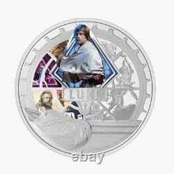2023 Niue 10 $ Star Wars 3oz Luce Skywalker Ngc Pf70 Uc Fr. 999 Coine De L'élèvre
