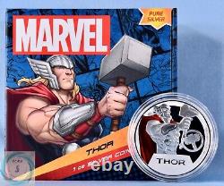 2023 Niue 2 $ 1 oz Argent Marvel Thor Monnaie Proof