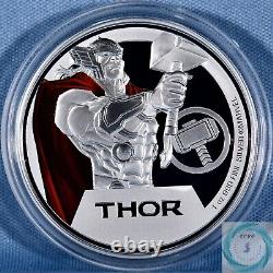 2023 Niue 2 $ 1 oz Argent Marvel Thor Monnaie Proof