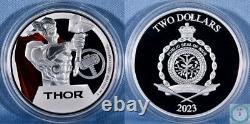 2023 Niue 2 $ 1 oz Argent Marvel Thor Monnaie Proof