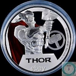 2023 Niue 2 $ 1 oz Argent Marvel Thor Monnaie Proof