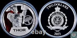 2023 Niue 2 $ 1 oz Argent Marvel Thor Monnaie Proof