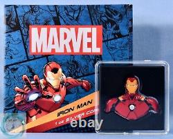 2023 Niue $2 1oz Argent Marvel Iron Man Pièce de Monnaie Proof