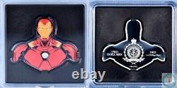 2023 Niue $2 1oz Argent Marvel Iron Man Pièce de Monnaie Proof