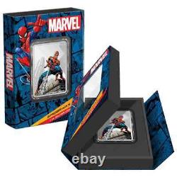 2023 Niue 2 $ 1oz Spider-Man de Marvel en argent coloré Pièce de preuve