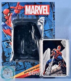 2023 Niue 2 $ 1oz Spider-Man de Marvel en argent coloré Pièce de preuve