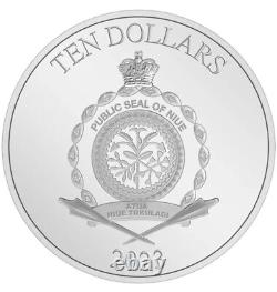 2023 Niue 3 oz Argent 10 $ Marvel Thor Dieu du Tonnerre Monnaie de Nouvelle-Zélande 2023 Niue 3 oz Argent 10 $ Marvel Thor Dieu du Tonnerre Monnaie de Nouvelle-Zélande