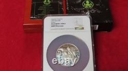 2023 Niue 5 $ Créatures Mythiques Kraken NGC PF 69 Pièce en Argent 2 oz. 9999