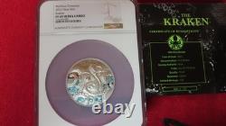 2023 Niue 5 $ Créatures Mythiques Kraken NGC PF 69 Pièce en Argent 2 oz. 9999